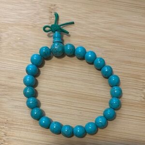 Turquoise Stone Stretch Bracelet unisex